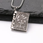 Colgante de Biblia Sagrada Giratorio Collar Cristiano