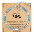 Pulsera de Cuentas Curativas con Cruz Turquesa
