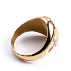 Anillo de Acero Inoxidable de la Virgen María, Signo de Cruz, Anillos Católicos para Joyería Religiosa