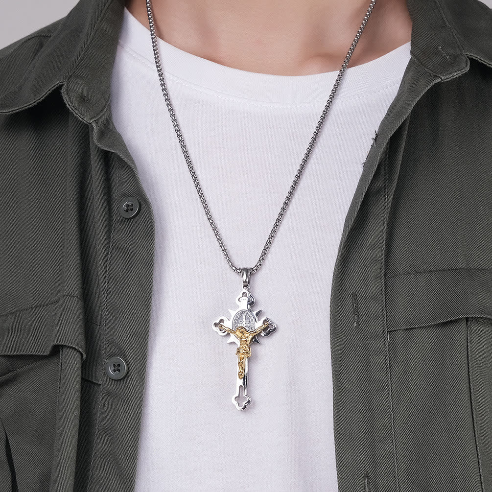 Collar del Crucifijo del Símbolo de San Benito
