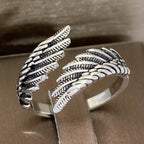 Anillo Ajustable Alas de Ángel Puro