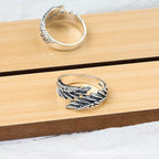 Anillo Ajustable Alas de Ángel Puro