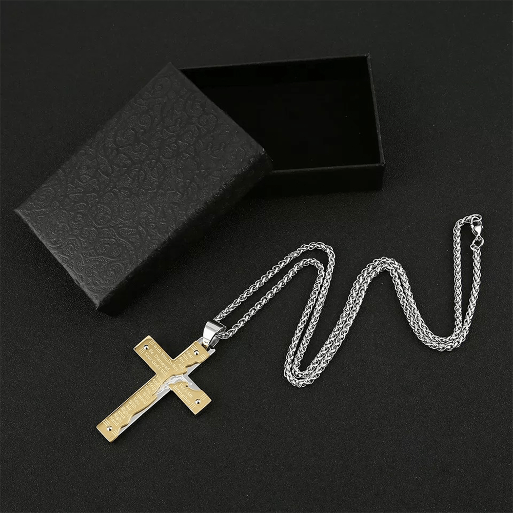 Collar de Cruz Religiosa de Jesús Crucificado