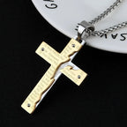 Collar de Cruz Religiosa de Jesús Crucificado
