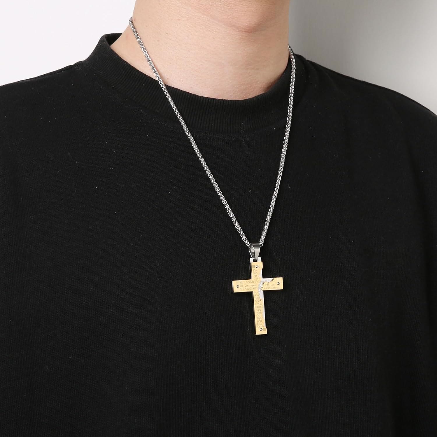 Collar de Cruz Religiosa de Jesús Crucificado