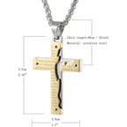 Collar de Cruz Religiosa de Jesús Crucificado