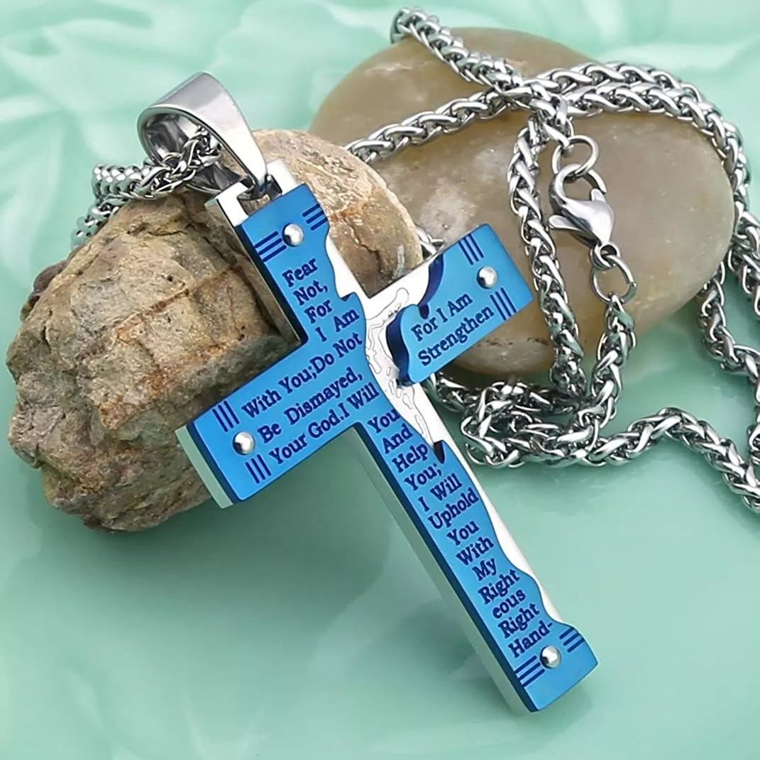 Collar de Cruz Religiosa de Jesús Crucificado