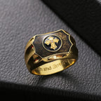 Anillo Religioso Cruz de Jesús Fe y Fuerza