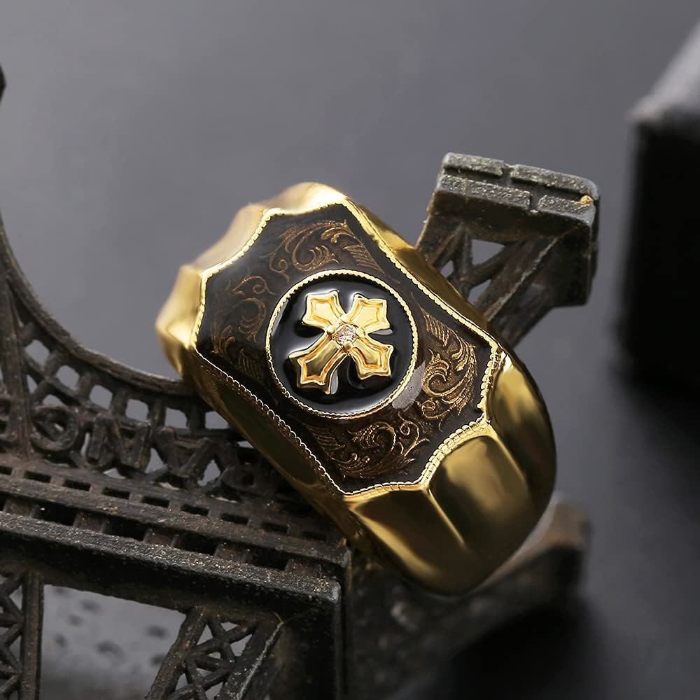 Anillo Religioso Cruz de Jesús Fe y Fuerza