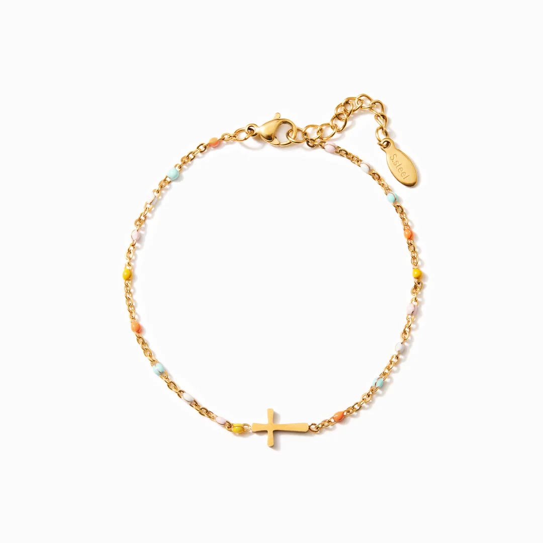 Pulsera Cruz Minimalista Delicada