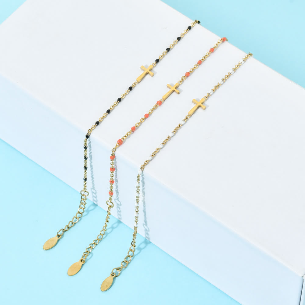 Pulsera Cruz Minimalista Delicada