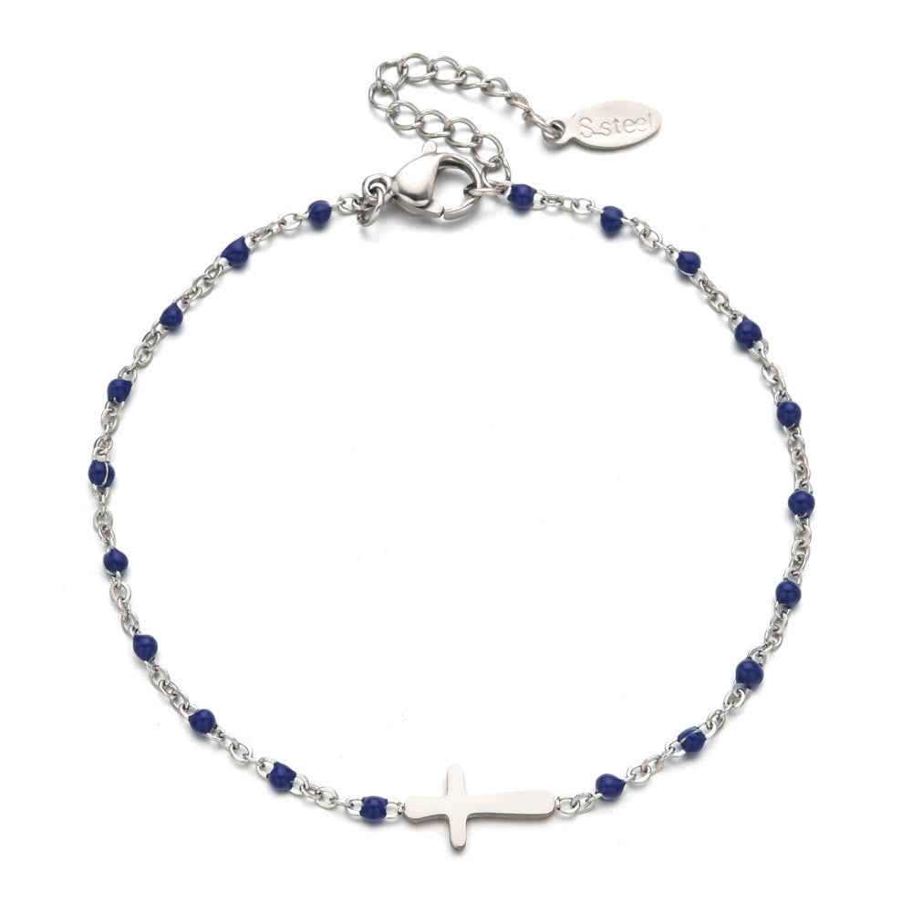 Pulsera Cruz Minimalista Delicada