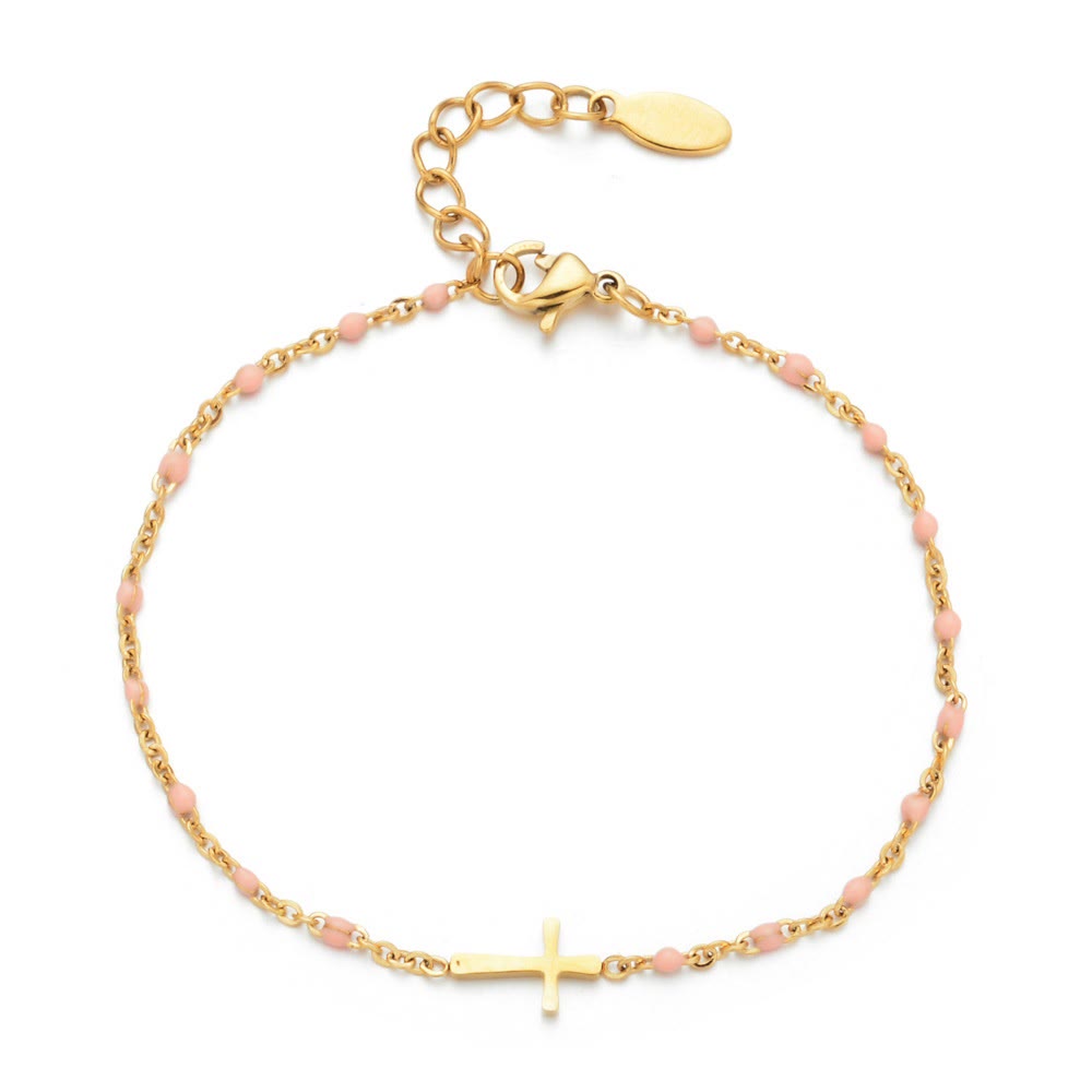 Pulsera Cruz Minimalista Delicada