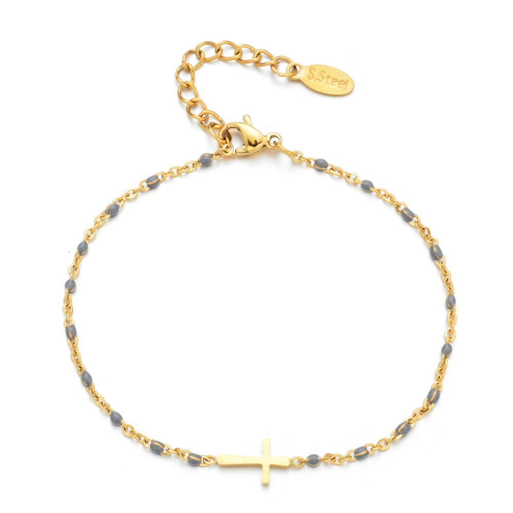 Pulsera Cruz Minimalista Delicada