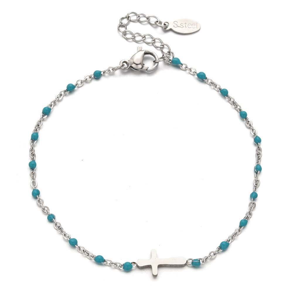 Pulsera Cruz Minimalista Delicada