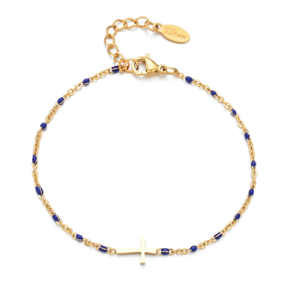 Pulsera Cruz Minimalista Delicada