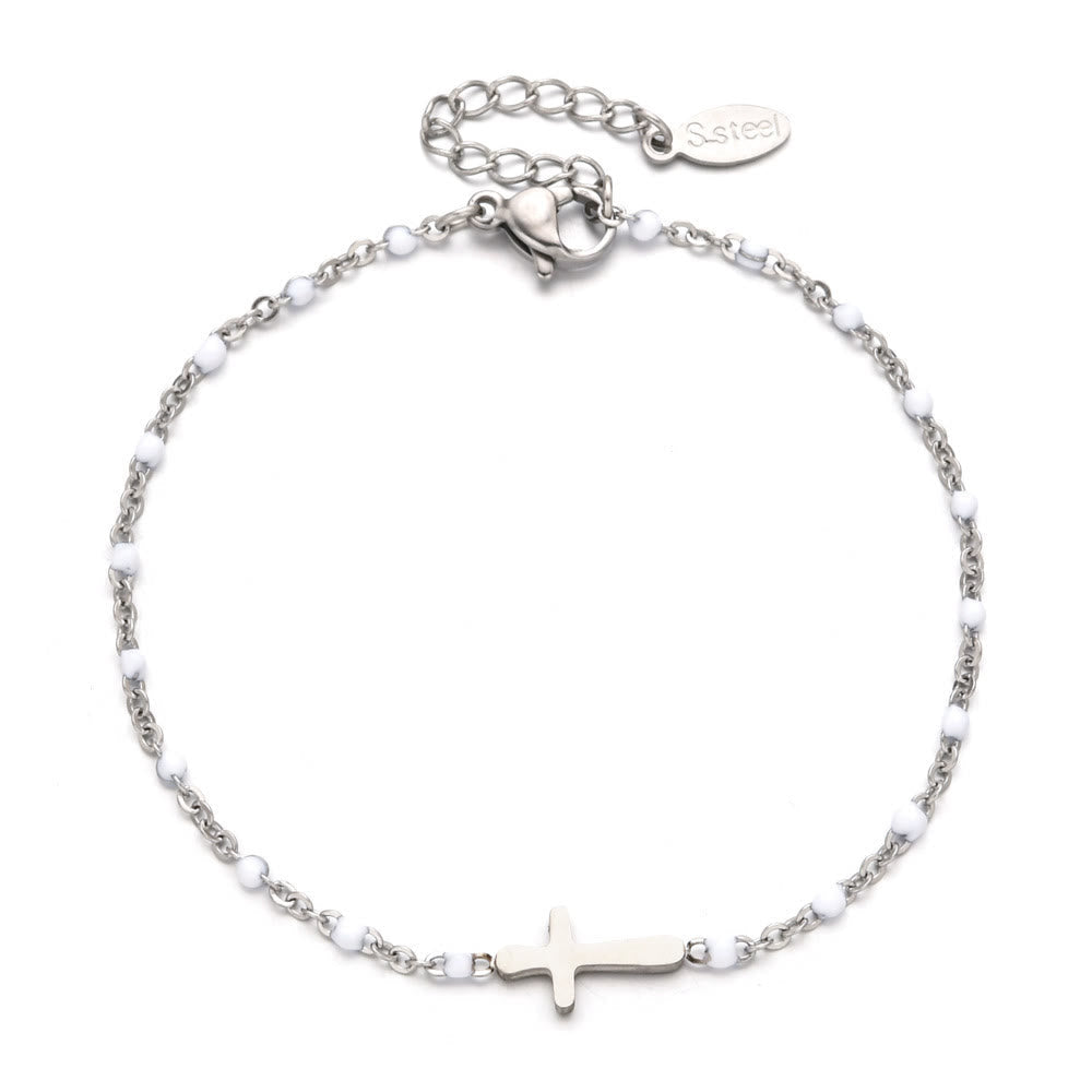 Pulsera Cruz Minimalista Delicada