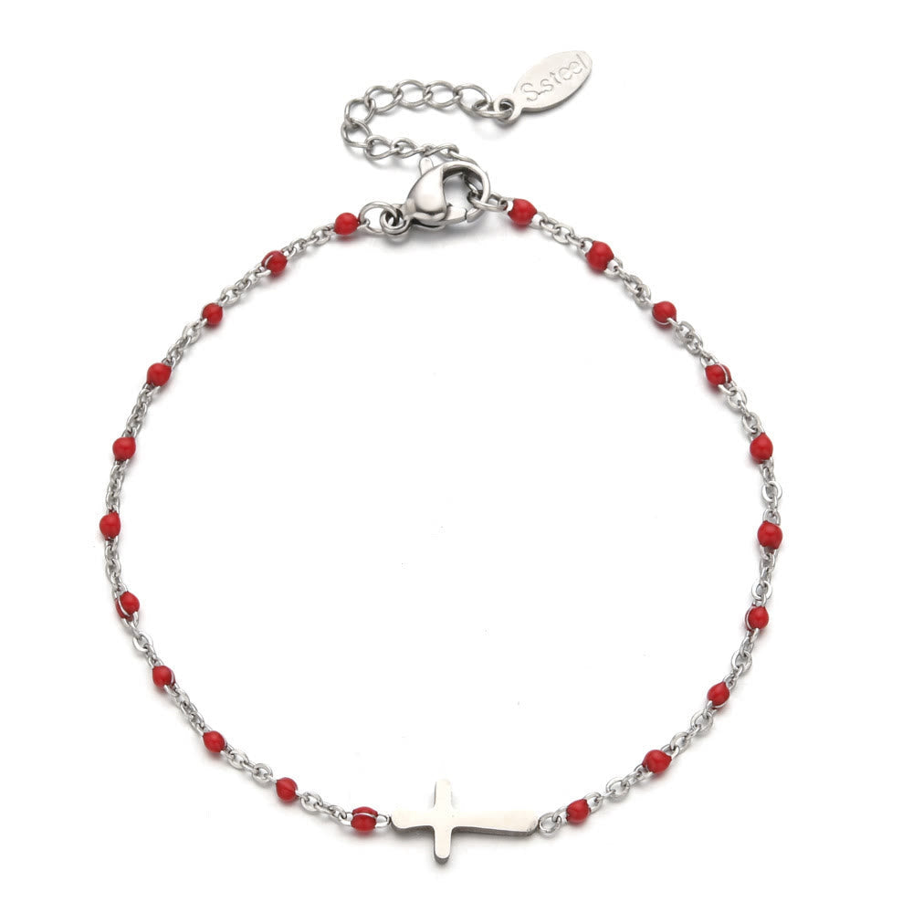 Pulsera Cruz Minimalista Delicada