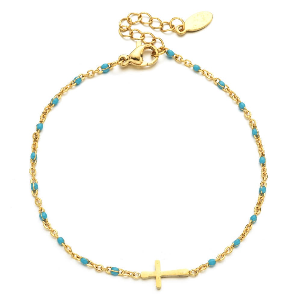 Pulsera Cruz Minimalista Delicada