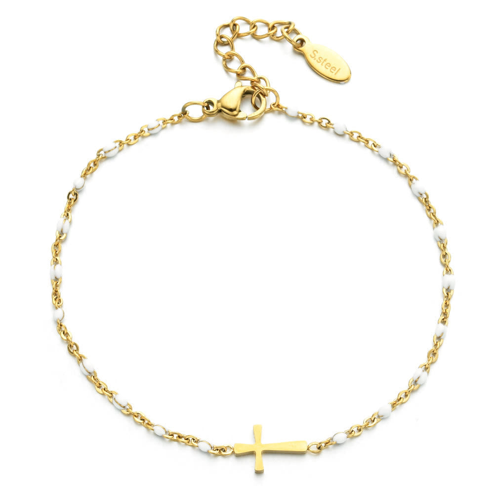 Pulsera Cruz Minimalista Delicada
