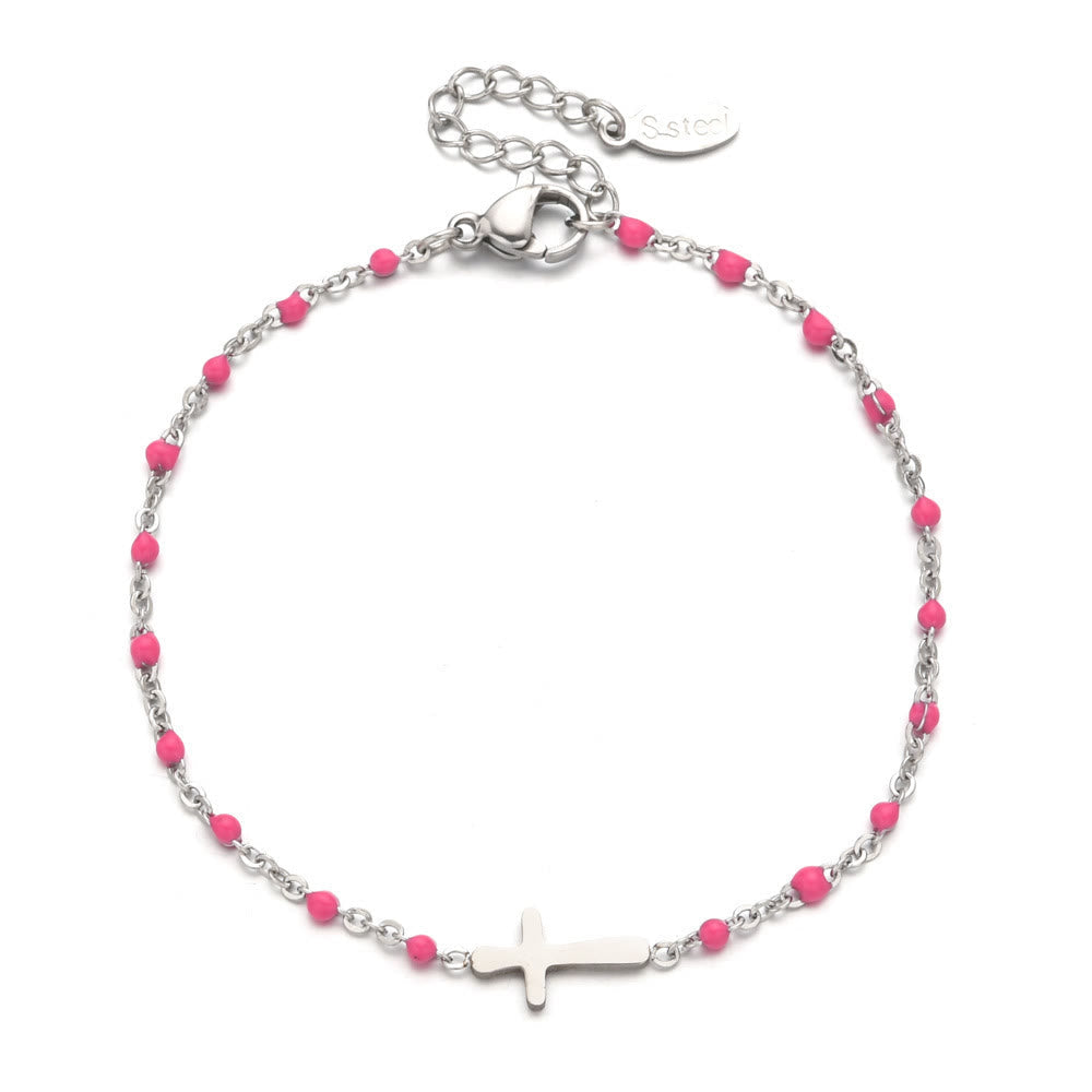 Pulsera Cruz Minimalista Delicada