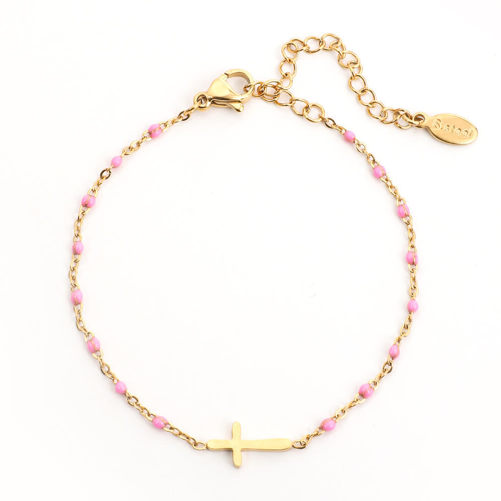 Pulsera Cruz Minimalista Delicada