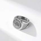 Sellos de Los Siete Arcángeles Protección Anillo de Titanio de Salomón Kabbalah