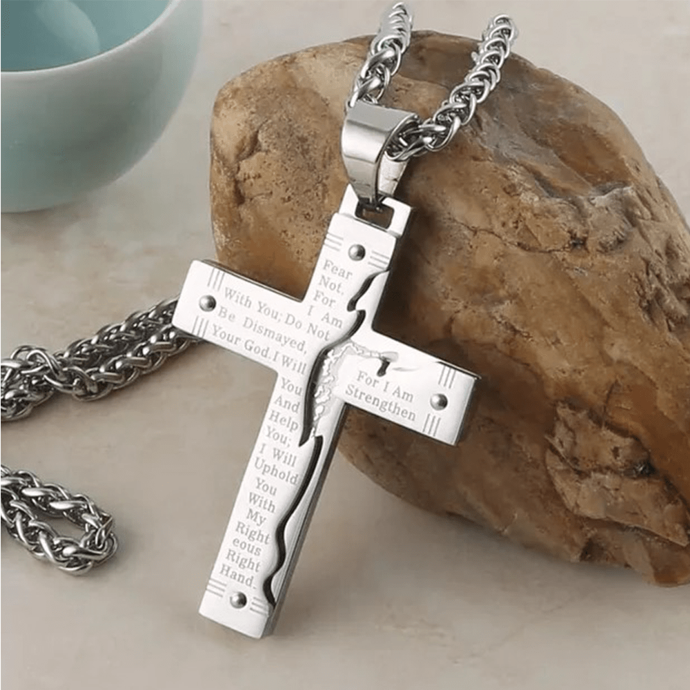 Collar de Cruz Religiosa de Jesús Crucificado