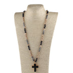 Colgante de Cruz Católica Collar Cristiano Joyería Religiosa