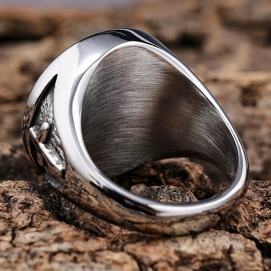 Anillo Sello Medalla de San Cristóbal Protégennos
