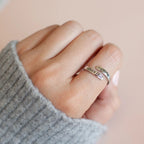 Fe Sobre Miedo: Anillo Minimalista de Cristo