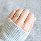 Fe Sobre Miedo: Anillo Minimalista de Cristo