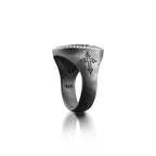 Anillo de Bendición con Cruz de la Cabeza de Cristo Vintage