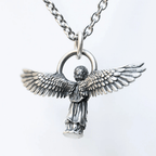 Collar de Protección Ángel Orante con Alas Extendidas
