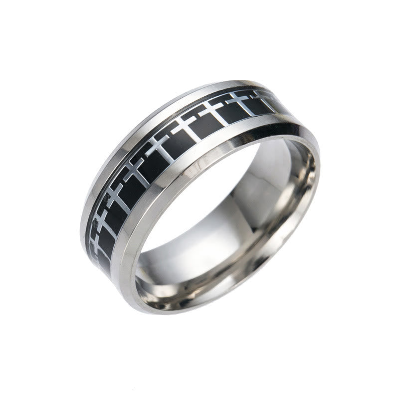 Anillo Cruz Brillante de Jesús Joyería Religiosa