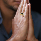 Anillo Cruz Bicolor Plated - Con Dios, Todas las Cosas Son Posibles
