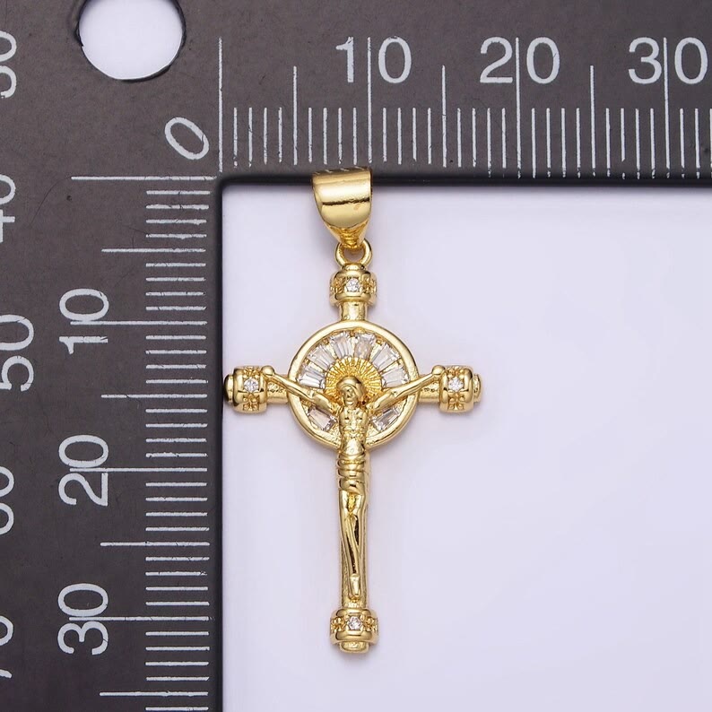 Collar de Cruz de Jesús Crucifijo Fe Cristiana