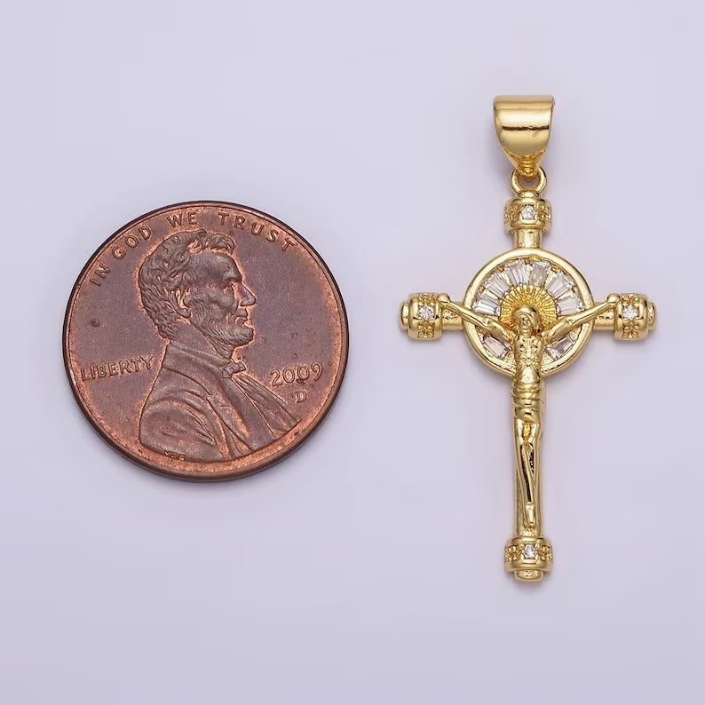 Collar de Cruz de Jesús Crucifijo Fe Cristiana
