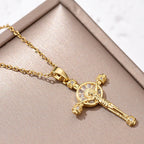 Collar de Cruz de Jesús Crucifijo Fe Cristiana