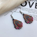 Pendientes Coloridos de la Virgen María de Nuestra Señora de Guadalupe