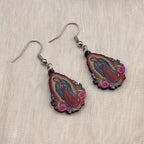 Pendientes Coloridos de la Virgen María de Nuestra Señora de Guadalupe