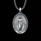 Collar con Colgante de Plata Maria Joyería Religiosa