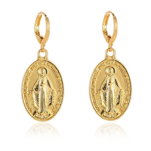 Medallas Milagrosas de María Pendientes Religiosos VIP