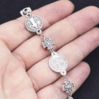 Pulsera de Protección Cruz Medalla de San Benito