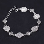 Pulsera de Protección Cruz Medalla de San Benito