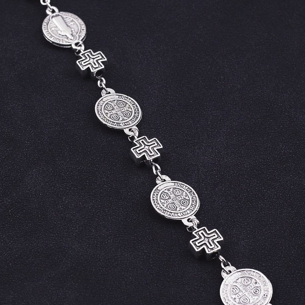 Pulsera de Protección Cruz Medalla de San Benito