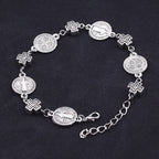 Pulsera de Protección Cruz Medalla de San Benito