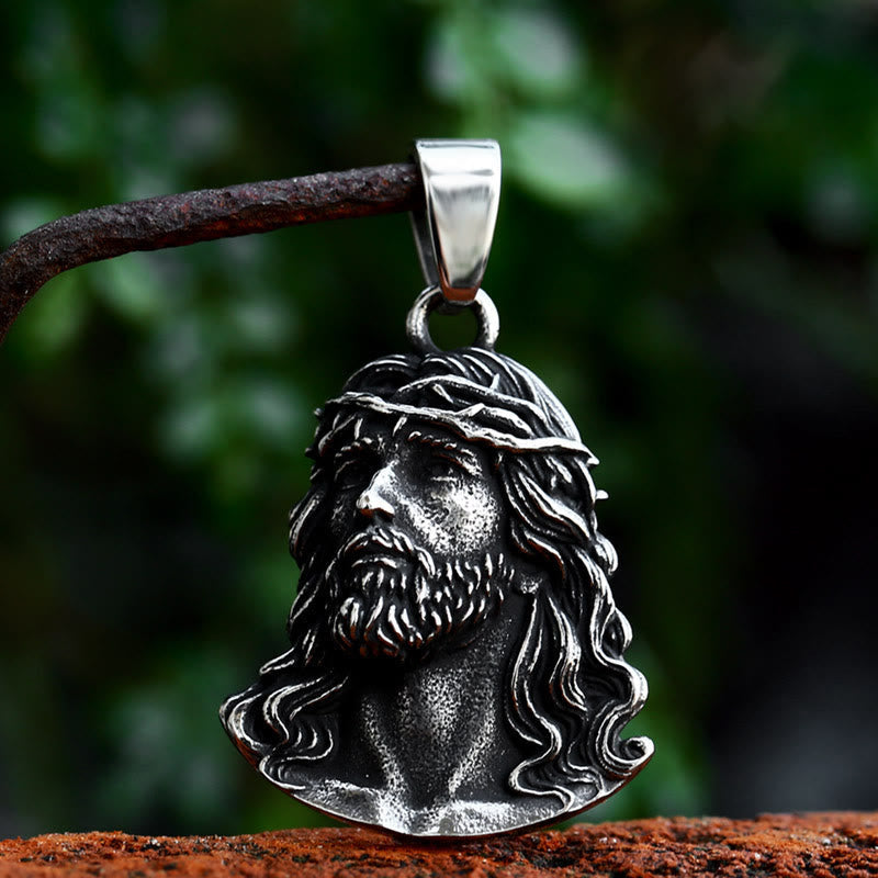Collar Colgante de la Corona de Espinas de Jesús de Estilo Clásico