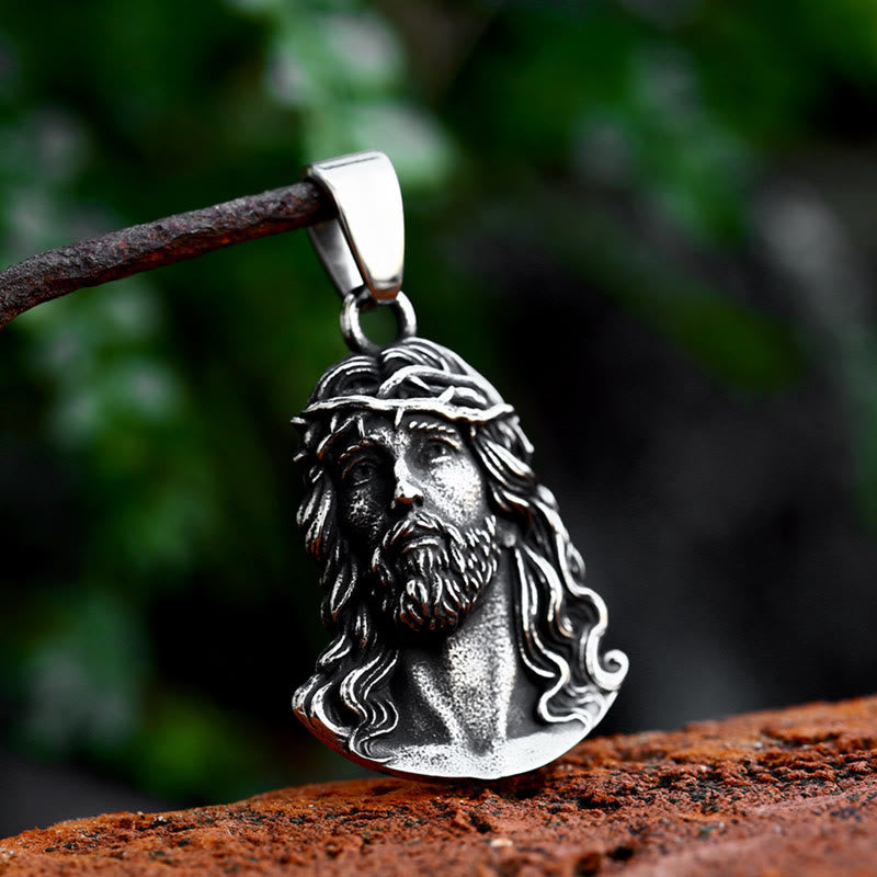 Collar Colgante de la Corona de Espinas de Jesús de Estilo Clásico