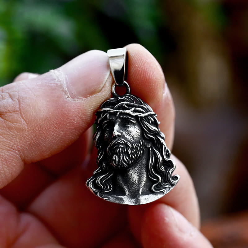 Collar Colgante de la Corona de Espinas de Jesús de Estilo Clásico